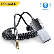 Essager Wireless Audio Receiver Adapter Bluetooth 5.0 Aux Usb To 3.5mm Hands- mic audio jack for carsbluetooth receiver