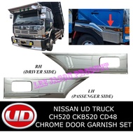 J129S01 NISSAN UD TRUCK CH520 CKB520 CD48 CHROME DOOR GARNISH SET 1 SET 2 PCS