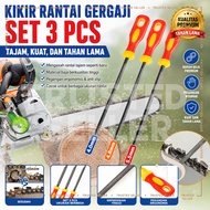 E62E ALGAN CHAIN SAW FILE TOOL WITH HANDLE MULTI-PURPOSE PANDE TRIANGLE STEEL FILE SAW FILE