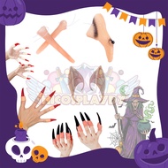 hiCosplaydy Teenage Adult Halloween Party Theme Party Witch Nose Horrow Long Nail Goblin Ear Costume