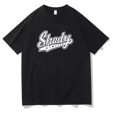Eminem Shady T-Shirt Rapper Music Gift for Fan T Shirts Men Women Round Neck Short Sleeve Streetwear