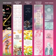 Penanda Buku Premium Quotes / Motivation Bookmark Calendar 2026 HiGobel