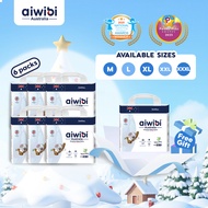 [6 Free 1 Packs] Aiwibi Natural Premium Big Pack Diaper Pants，Baby diaper, Ultra-thin, Soft diapers 