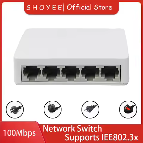 5 Port Gigabit Ethernet Switch - 100/1000Mbps Desktop Network Switch, Plug & Play, Auto MDI/MDIX, RJ