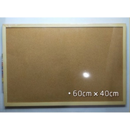 (Msia Ready Stock) HIGH QUALITY EXTRA THICK TEBAL Wood Framed Cork board 400 x600mm(Price For 1 Pcs)