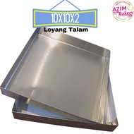 Loyang Talam 10X10X2 Inci Loyang Kuih Talam | Loyang Kuih Lapis by Azim Bakery
