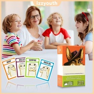 Coyote Card Game 66 Action Cards Funny Party Action Game Guess The Kitty Game [Izzyouth.sg]