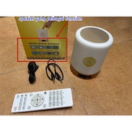 Radio Jam music + lampu + Al-QURAN SPEAKER Touch Lamp MP3 Bluetooth fm Radio QURAN Speaker Tafsir Po