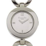 【日本直送】迪奧 Dior 馬利斯 腕錶 CD022110 不鏽鋼 石英 指針式 黑色錶盤 женские【二手品】