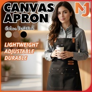 McJoden - RIONA Apron Kanvas Tebal Kalis Air untuk Dapur Barista Apron Dapur Kalis Air