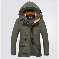 Jaket Parka Jeep Hijau Army. Bahan baby kanvas. Hoodie bisa Lepas pasang. Jacket Distro Promo