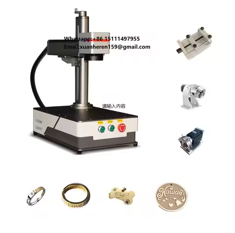 Mini Portable Laser Marking Machines Jpt Max 30w 50w 60W 100W Mopa Color Fiber 3D Printer Jewelry Me