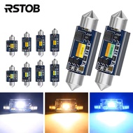 RSTOB 2Pcs Festoon LED Bulbs Canbus C5W C10W Car Interior Dome License Plate Lights