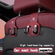 Leapmotor B01 B05 Car seat back double headed hook super strong load-bearing storage hook leather hi
