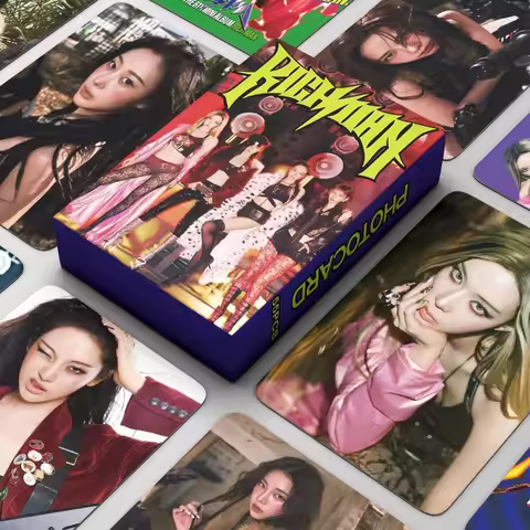 55pcs AESPA RICH MAN KARINA WINTER Photocards Set Karina Winter Ningning Giselle Kpop Album Sticker 