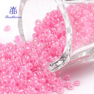 1pound Glass Seed Beads Ceylon Round Pink 12/0 2mm Hole: 1mm 30000pcs/pound