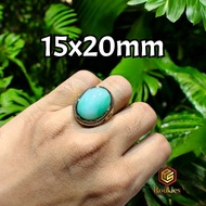 Jade Flower Ring TitaniumRing Size 15x20mm