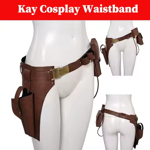 Kay Vess Cosplay Waistband Strap Costume Accessories Movie Space Battle Disguise Belt Outfits Props 