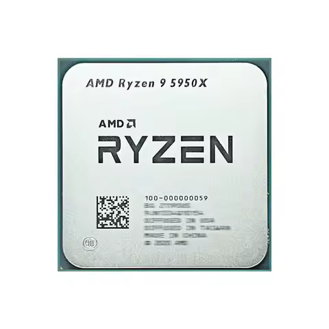 Used R9 5950X AMD Ryzen 9 5950X CPU processor 16-Core 3.4 GHz Socket AM4 105W Socket AM4 but without