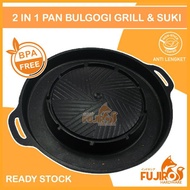 Grill | Bulgogi 2 In 1 Mookata Grill Pan Steam Boat Shabu Shabu Hot Pot Pan