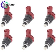 FJ285 6Pcs Fuel Injectors for Nissan 300ZX 3.0L V6 NON TURBO 1993-96 16600-96E01 16600-10Y00 16600-9