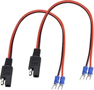 18awg SAE to U Type Terminalcable Fork Ring Terminals Plug Cable SAE Power Automotive Solar Panel Ch