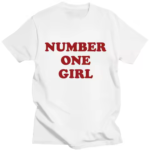 ROSé Number One Girl T Shirt Graphic Printing Hip Hop Vintage Tee-shirt Short Sleeve Cotton O-neck T