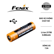 Pin sạc FENIX 21700 dung lượng 5000 mAh cổng sạc USB