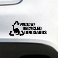 Funny 4x4 Off Road Art Decor Car Decals Die Cut Vinyl Sticker Fueled By Recycled Dinosaurs Removable