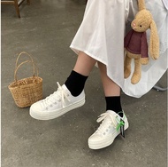 Giày Vải Mistery Cho Nữ Có Đế Dày Tăng Thoải Mái Phong Cách Thường Ngày Đa Năng Thiết Kế Hàn Quốc Đế