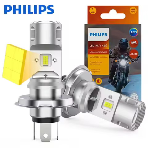 Philips Ultinon Essential Moto HS1 H4 Led Headlight High and Low Beam H4 Motorcycle Lamp Led Bulbs 1