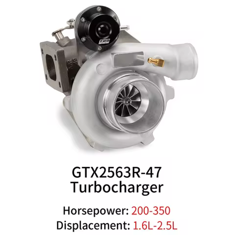 Turbo GTX2563R-47 GTX2563R GT25 1.6-2.5L,A/R 0.49,0.64,Ball Bearing Performance Turbocharger Forged 