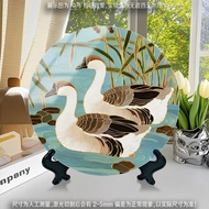 COD New Style Pastoral Scenery Reed Duck Group Decorative Painting Photo Frame Living Room Entrance 