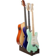 STRICH Wooden Guitar Stand 3 Guitars Front Display Space-saving Floor Rack Multi for Home, Studio, S