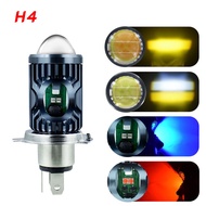 TELH4 BA20D Motorcycle Headlight Bulb 30W P15D 9-80V LED Spot Light High Low Beam LED bulb for Elect