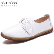 GEOX_รองเท้าหนังแท้ Geox สีดํา สไตล์อังกฤษ สำหรับผู้หญิง