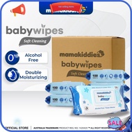 [100% ORIGINAL] Bundle Baby Wet Wipes Fragrance Free Non Alcohol Baby Wet Tissue Tisu Basah Bayi (100Pcs x 10 Pack)