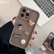 Phone Case For iPhone 13 11 12 XS XR X Max 7 8 Pro Plus 4G 5G 3D Anti-Fall Soft Shockproof Back Cove