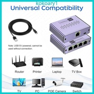 KOKO Ethernet Splitter 1 to 2 3 4 1000Mbps RJ45 Splitter Gigabit Splitter Using Cat5 5e 6 7 8 Cable 