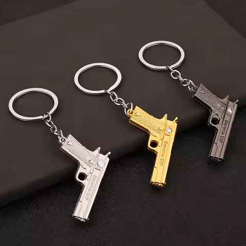 Handgun keychain Desert Eagle Handgun Metal Pendant Key Chain Car Backpack Key Men Ladies Couple Fri