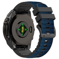 Garmin Fenix 8 47mm 51mm E 7 7X Pro Sports Strap Silicone+Nylon 22mm 26mm