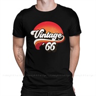 Vintage 1966 T-Shirt Men 100% Cotton Short Summer Sleeve Casual Plus Size Shirt Adults S-4XL-5XL-6XL