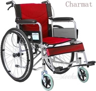 เก้าอี้คนพิการและผู้ป่วย เก้าอี้วีลแชร์แบบพับเก็บได้แบบง่ายๆ Wheelchair วีลแชร์ พับได้ น้ำหนักเบา ล้อ 24 นิ้ว มีเบรค หน้า รถเข็นผู้ป่วย รับประกัน 2 ปี รถเข็นคนป่วย รถเข็นเกรดโรงพยาบาลรถเข็นผู้วย AA015รถเข็นผู้ป่วย แข็งเเรงรถเข็นผู้วย