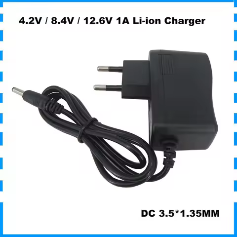 8.4V 12.6V 1A 1000MA Li-ion Charger 2S 3S 7.2V 7.4V 10.8V 11.1V 12V Lipo lithium 18650 flashlight Wa