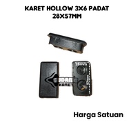 Solid 3x6 Hollow Rubber [28x57mm] Hollow Iron Leg Rubber/ 30x60 Table Leg Rubber/