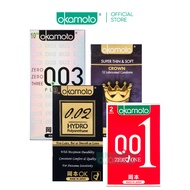 [Top Bundle of 4] Okamoto 001 Zero 2s + 002 Hydro 8s + 003 Platinum 10s + Crown 12s