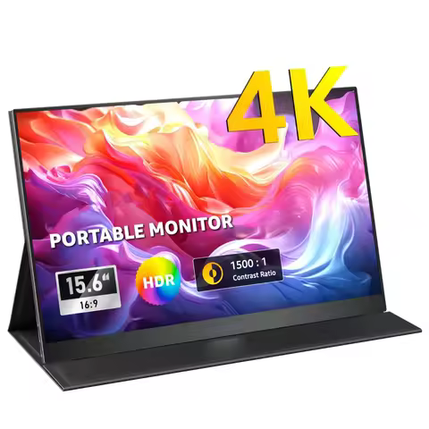 15.6'' 4K Portable Gaming Monitor with Stand 300nits 100% Expand Office Display lcd display for PC L