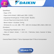 Ready Ac Daikin Ftkq50Uvm4 Split 2 Pk Flash Inverter Thailand Watt Low