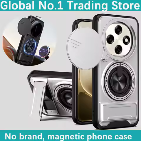 For OPPO F31 Pro Plus/A6 Pro A6 GT 5G Luxury plastic lens cover rotating magnetic ring bracket phone
