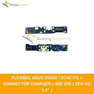 Flexibel ASUS Z00SD / ZC451TG + CHARGER CONNECTOR + MIC ORI (ZEN GO 4.5" )